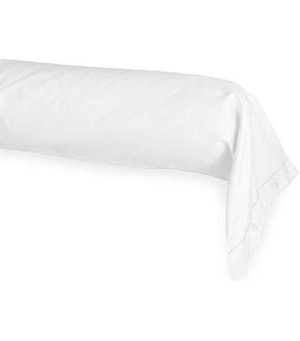 Federa Per Cuscino In Cotone 57 Fili, 45x205 Cm, Tinta Unita Marrone – Morbida, Certificata OEKO-TEX, Lavabile A 60°