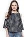 Amayra Navy Blue printed cold shoulder long sleeves polka dotes top for women western wear RS.349.00