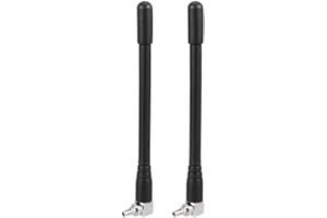 sourcing map GSM GPRS WCDMA LTE Antenna 3G 4G 3dBi 700-2700MHz CRC9 Male Right Angle Connector Omni Directional 2Pcs