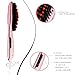 BESTOPE Hair Brush Hair Straightener Brush Electric Heating Ceramic Detangling Comb Digital Anion Hair Care, Anti-Scald Effective Silky Hair Brush