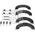 febi bilstein 08324 Brake Shoe Set for parking brake, with additional parts, pack of two