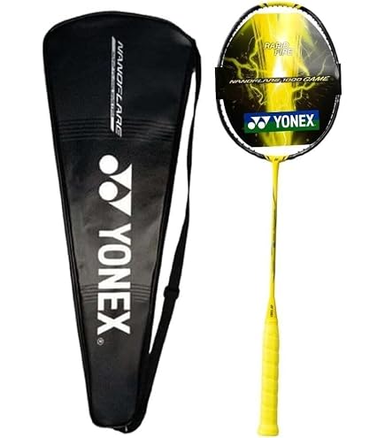 Yonex Nanoflare 1000 Game Lightning Badminton Racket, Yellow, 4U5