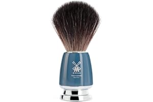 M MÜHLE MÜHLE RYTMO Black Fiber Luxury Shaving Brush - Perfect with Soaps and Creams