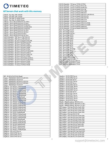 Timetec TeamGroup Samsung IC 73TG16ERV2R4-16G 16GB DDR3 1600MHz (PC3-12800) Registered ECC 1.5V VLP Very Low Profile CL11 2Rx4 1024x4 Dual 2 Rank 240-Pin RDIMM Server Memory Module Upgrade