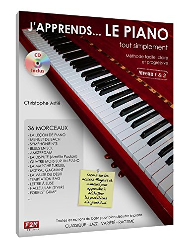 Télécharger J'apprends... LE PIANO tout simplement Niveau 1-2 C. Astie + CD PDF Livre eBook France Télécharger J'apprends... LE PIANO tout simplement Niveau 1-2 C. Astie + CD PDF Livre eBook France
