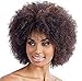 Produktbild LJTYMM Perücke Damen Wellenkopf kleine lockige Haare Kurzwellenkopf Flauschige Kurzes Gelockt Hitzebeständige Kunstfaser Perücke
