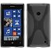 Produktbild PhoneNatic Case für Nokia Lumia 520 Hülle Silikon grau X-Style + 2 Schutzfolien