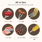 Grillbesteck Set TaoTronics Edelstahl Profi 18-teilig BBQ Tools, Garten Barbecue Grill Zubehör – Bild 2