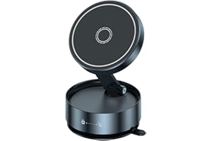 Debbeny Porta Cellulare Auto per Magsafe,Supporto telefonico a ventosa magnetico,Montaggio Auto Pieghevole & Rotazione 360 °Supporto Telefono Magnetico per Palestra/Specchio/Superficie liscia
