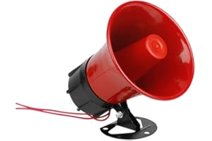 TYI Avertisseur sonore pour sirène, 220V Haute Puissance 30W, 120 décibels, Propagation sur de Longues Distances, Facile à Utiliser, avec Support pour système d'alarme de sécurité Domestique