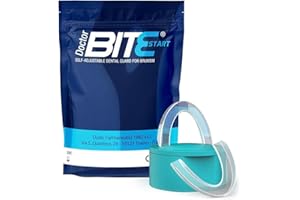 DULÀC FARMACEUTICI 1982 2 x Zgryz Na Bruksizm Nocny Dulàc Doctor Bite Start, Samomodelujące Urządzenie Medyczne i Made In Italy, Z Uchwytem Na Zgryz W Zestawie