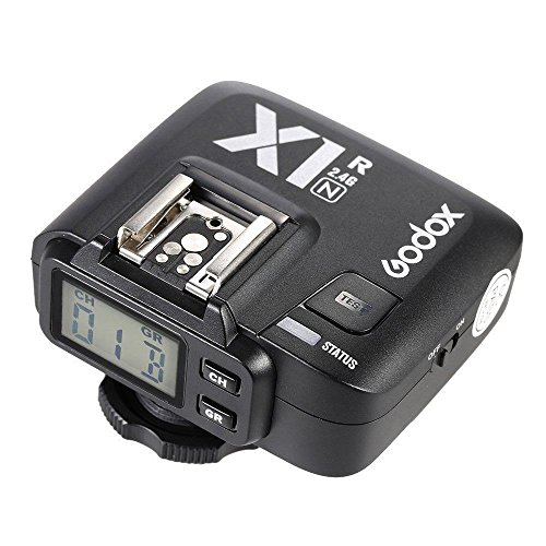 Godox X1r 2 4  GHz sans fil Hot Shoe D  clencheur flash r  cepteur D70 D70S D80 D90 D1200 D300 D300s D600 D700 D750 D800 D810 D3000  S  rie S  rie D5000  D7000  S  rie pour Nikon DSLR       Noir