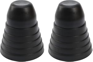 eMagTech 2 Pezzi Universale LED Faro Auto Coperture Antipolvere In Gomma Impermeabile Antipolvere Faro Cap 5-7 Cm Xenon Flessibile Auto Faro Alloggiamento Shell Cap