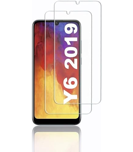 N NEWTOP Pellicola In Vetro Temperato Per HUAWEI Y6S 2019 / HONOR 8A (2 Pezzi) - Durezza 9H, Spessore 0.33mm, Anti-Urto E Anti-Graffio, Facile Installazione