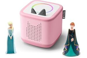 tonies Toniebox 2 Bundle Incl. 2 Eiskönigin, Frozen, ELSA + Anna, Pink, Audioplayer für Hörbücher, Lieder, Einschlafen und Tonieplay für Kinder