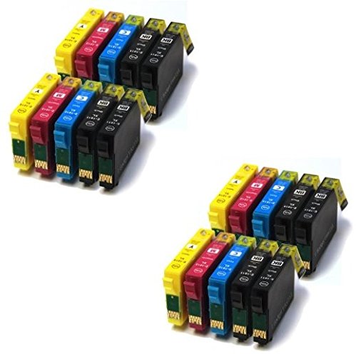 Prestige Cartouche Epson 27 x l Lot de 20 cartouches d'encre pour WorkForce 3620dwf, Workforce WF-7015, 3640dtwf, Workforce WF-7015 7110dtw t2701/t2702 7620dtwf Noir, Cyan, Magenta, Jaune