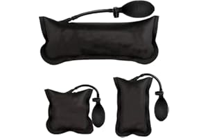KSVS Bomba de bolsa de cuña de aire, Kit de bolsa de cuña de aire fuerte de 3 paquetes de nivelación profesional, instalación de puertas y ventanas de coche y posicionamiento (3 bolsas de aire)