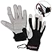 Alpidex Klettersteighandschuhe VERTICAL VIPER Echtleder unisex Fullfinger Handschuhe Lederhandschuhe Kletterhandschuhe Full Finger Gloves Via Ferrata alle Finger geschlossen, Größe:M;Farbe:Wild Black