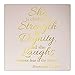 Price comparison product image Wall Sticker 32"x24" Proverbs 31:25 She Is Clothed in Strength and Dignity and She Laughs Without Fear of the Future Wall Decal Sticker Scripture Bible Verse Quote Art Mural Christian God Nursery Girl Woman