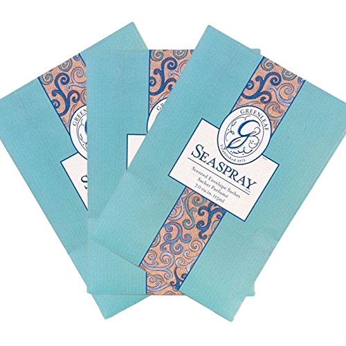3 Pack Greenleaf Large Scented Fragrance Sachet 115ml - Sea Spray