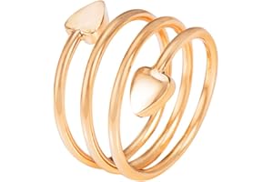 EnerCoppeX Bague magnétique en cuivre pur pour femme avec 2 aimants - Taille réglable en forme de cœur - Anneaux magnétiques en cuivre
