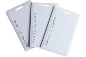 YARONGTECH 125KHz EM4100 RFID de proximidad en blanco concha de grosor tarjeta de acceso de entrada de la puerta (grosor 1,9 mm, 10 unidades)