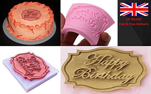 Happy Birthday Silicone Mould Chocolate Candy Fondant Cakes Baking Mold