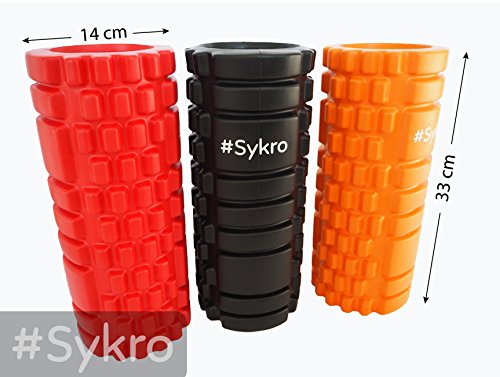 Faszienrolle Massagerolle – E-Book inklusive! – #Sykro „Star“ intensivere Massage durch optimierte Struktur - 8