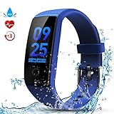 Fitness Armband Uhr, Bluetooth Activity Tracker mit Herzfrequenz Monitor Pedometer Für Kinder Frauen Männer Wasserdichter Fitness-Tracker