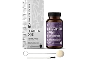 LEATHER EXPERT Penetrating Leather Dye – Colore pelle viola 75 ml – ideale per scarpe, borse e accessori – con applicatore e pennello – Colore per scarpe per pelle scamosciata, nabuk e anilina (16 colori)