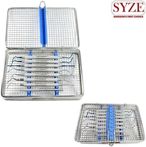 NEW PERIO MAURI TUNNELING 8PCS, IMPLANT INSTRUMENTS KIT WITH CASSETTE FROM SYZE