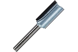 RENNIE TOOL COMPANY Rennie Tools - 15mm Cutting Diameter x 30mm Flute x 1/4" Shank TCT Tipped 2 Flute Straight Router Cutter Bit. Compatible With Makita Bosch Trend Katsu Dewalt Router Etc. 15mm Router Bit