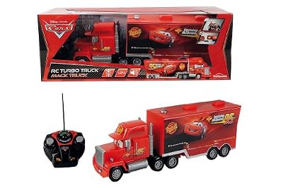 Smoby Majorette - 213089535 - Radio Commande Véhicule Miniature - Cars 2 - RC Mack Truck