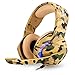 Produktbild Lovearn Gaming Headset Gaming Kopfhörer Camouflage für PS4 PC Xbox One, Stereo 3.5mm Noise Cancelling über Ohr Kopfhörer mit Mikrofon, Bass Surround, Soft Memory-Ohrenschützer, Lautstärkeregler