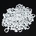 1 Bag of Approx.100pcs Disposable Glue Holders Rings Eyelash Extension Kit---White
