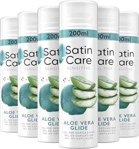 Satin Care Gel Depilatorio da Donna, Depilazione Donna, Gel Depilazione, Per Pelli Sensibili, 200 ml