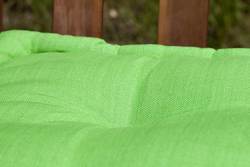 Design Sitzkissen SUN Lime 40x40cm Auflage Sitzauflage Baumwolle Gartenmöbel Auflage Stuhlkissen Innen und Außen - 4