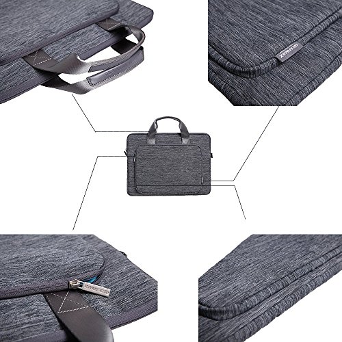 Acxeon Business Laptop Messenger Sling Umhängetasche Notebook Laptop Anzug Stoff Multifunktionale Fall Tragetasche für MacBook Pro / Air Surface pro 3 / 4 Notebook (15 “ ~ 15,4 “) - 6