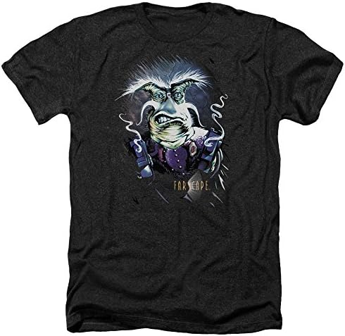 Farscape - Mens Rygel Smoking Guns Heather T-Shirt, X-Large, Black