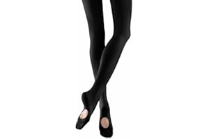 Bezioner Ballett Strumpfhose Cabrio Tanzstrumpfhose mit Fersenloch für Kinder Mädchen und Damen