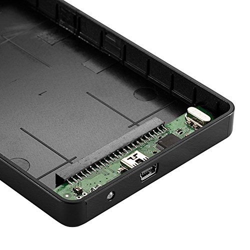 Zheino 2,5 Zoll USB 2.0 IDE 44PIN PATA HDD/SSD Festplatten Externes Festplattengehäuse Gehäuse Mit USB2.0 Kabel, Tool-free – Schwarz - 4