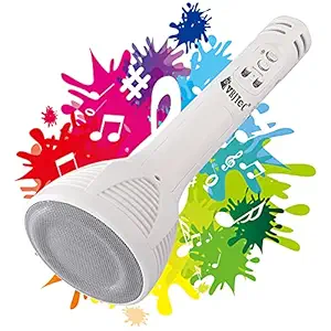 VRJTEC Design 2 Wireless Singing Mic Handheld Multi-function Bluetooth Karaoke Mic with Microphone Speaker For All Smart Phones