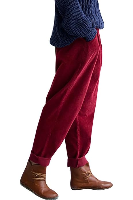 Pantalon Fille Verve Jelly En Velours Côtelé - Taille Haute Avec Volants Et Poches
