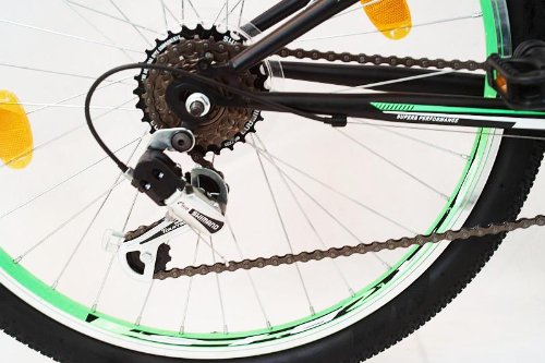 24 ZOLL MTB MOUNTAINBIKE FEDERGABEL JUGENDFAHRRAD JUNGEN KINDER FAHRRAD KINDERFAHRRAD BIKE ESCAPE GRÜN - 3