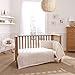 Clair de Lune Marshmallow 3 Piece Cot/Cot Bed Quilt & Bumper Bedding Set - Cream