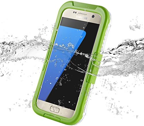 JAMMYLIZARD Lime Green Salamander Waterproof Sealed Capsule Case for Galaxy S7