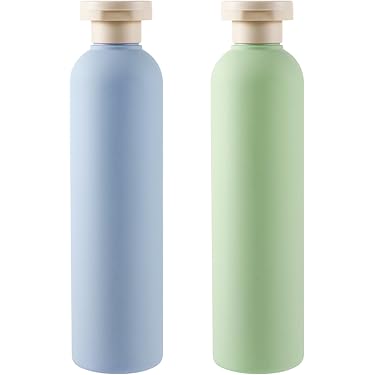 Knijpflessen, reisflessen, shampooflessen om te vullen, HDPE, lekvrij, reiscontainer voor shampoo, crèmes, lotion, toiletartikelen (D 3 stuks, 300 ml