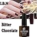 I.B.N Soak Off Gel Nail Polish Chocolate Coffee Colors Nail Varnish Set(546)