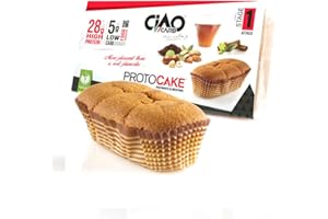 CIAO CARB Ciaocarb IAF00073045 ProtoCake, 4 Snack da 45 g, Mandorla