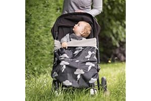 BundleBean - GO Multi-use Waterproof Footmuff (Silver Lightning) - Use as Pushchair, Carrier, Sling, Car Seat Cover, Opens as Playmat, Universal Fit & Extends to Fit Newborn to 4 Years Old